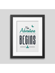 The adventure begins Framed poster